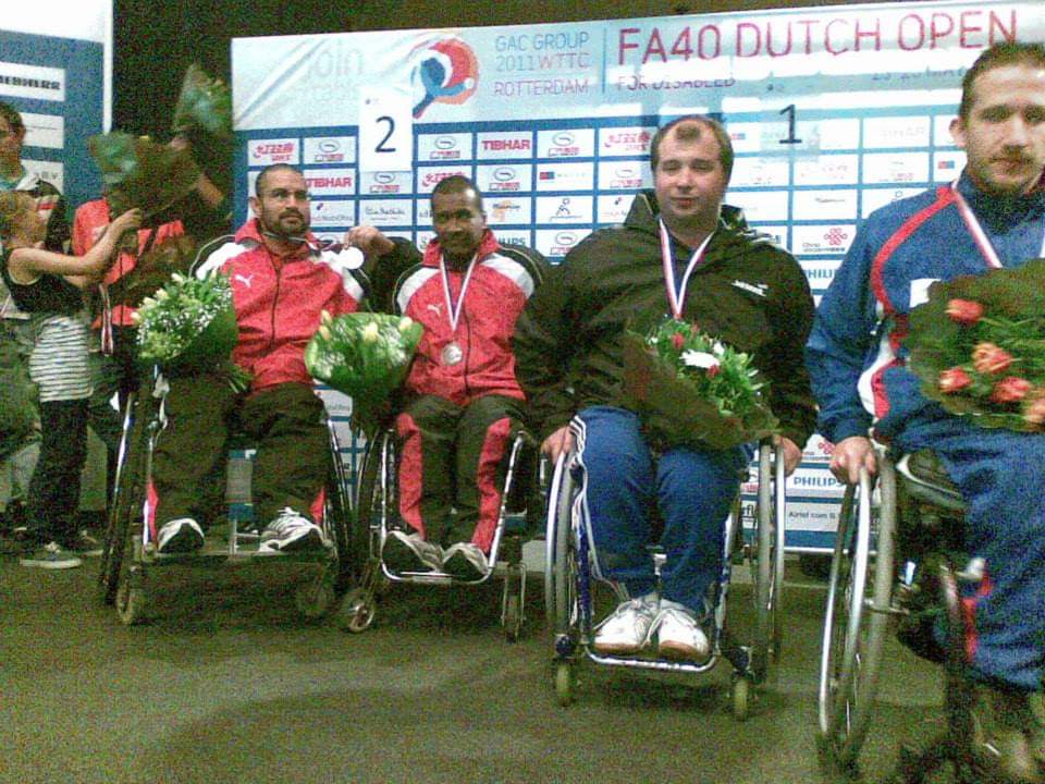 سامح محمد عيد عبد العزيز بطل تنس الطاولة البارالميي