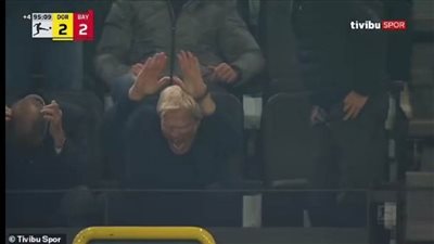 بالفيديو.. تصرف هستيري من رئيس بايرن ميونيخ بعد الهدف القاتل في فريقه