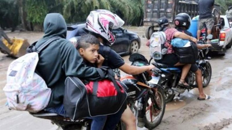 وصول الإعصار جوليا