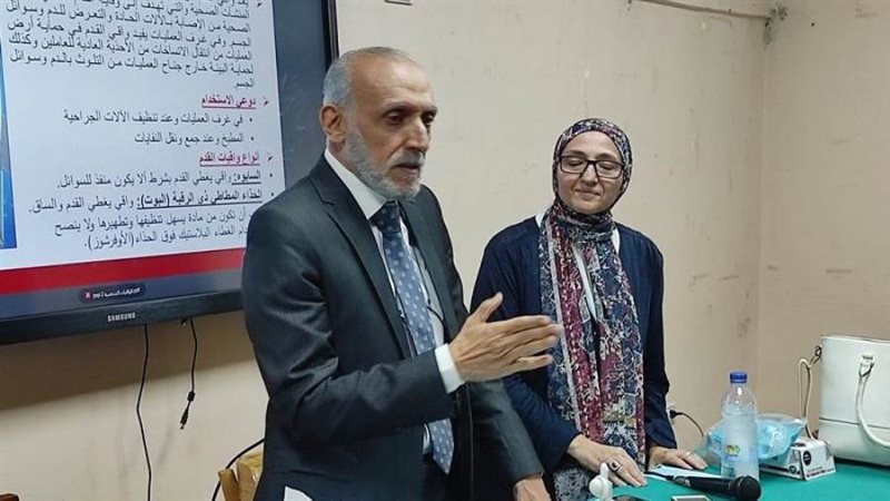 مكافحة العدوى بمستشفى