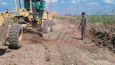 تمهيد الطرق وزراعة الأشجار بمدن ومراكز كفر الشيخ