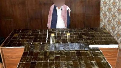 سقوط متهم بحوزته  28 كيلوجرامًا من مخدر الحشيش بالجيزة