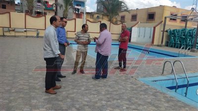 نادى الحامول يستقبل لجنة متابعة إجراءات الأمن والسلامة بحمامات السباحة 