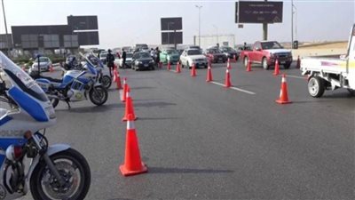 تحويلات مرورية  لتركيب الكمر المعدنى لكوبري المشاة بشارع الجيزة