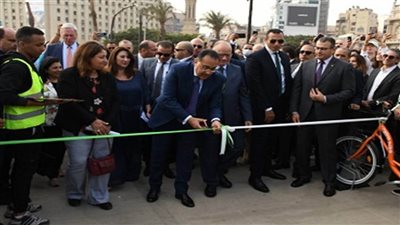 رئيس الوزراء يشهد افتتاح المرحلة الأولى من مشروع (كايروبايك) بمحافظة القاهرة
