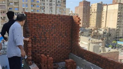 مواصلة الحملات المكبرة لإيقاف أعمال البناء المخالف بنطاق أحياء الإسكندرية