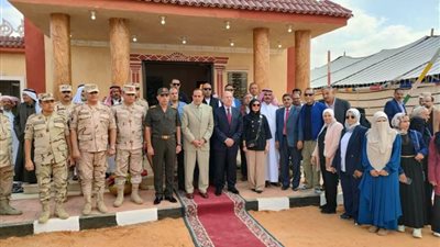 افتتاح ٥٥ منزلًا بدويًا ومسجدًا بوسط سيناء