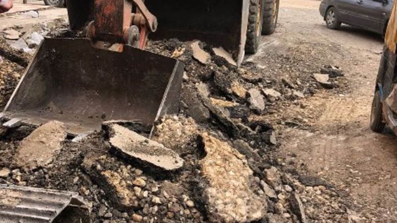 أعمال رصف الشوارع