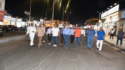 فودة يتابع اللمسات الأخيرة لتطوير ساحة مسجد الصحابة ويتفقد أعمال إنشاء مصر القديمة بشرم الشيخ