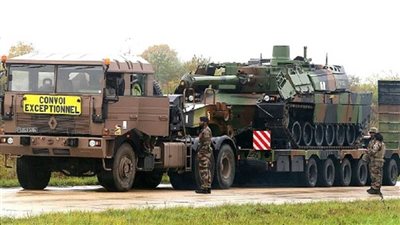 وصول أول قافلة للمدرعات الفرنسية إلى رومانيا