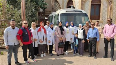 الكشف على 235 مواطنًا فى قافلة مجانية بقرية العقيرة بالبحيرة