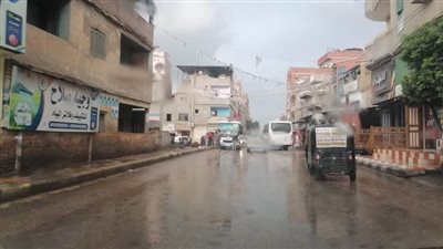 سقوط أمطار على عدد من مراكز شمال الدقهلية.. صور