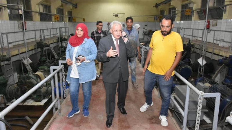 جانب من متابعة ضخ