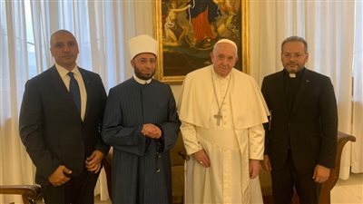 البابا فرنسيس يستقبل الشيخ أسامة الأزهري