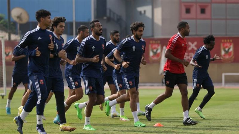 جانب من مران الأهلي