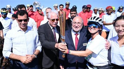 وزير الشباب ومحافظ جنوب سيناء يستقبلان المشاركين بالماراثون فى شرم الشيخ