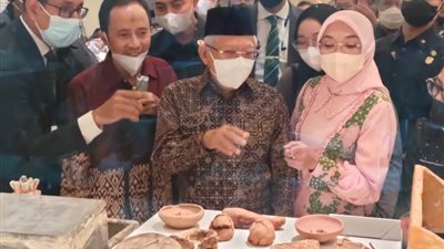 نائب رئيس إندونسيا يزور المتحف القومي للحضارة المصرية