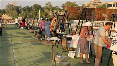 ختام فعاليات ملتقى النيل الدولي للفنون التشكيلية بالأقصر بمعرض 