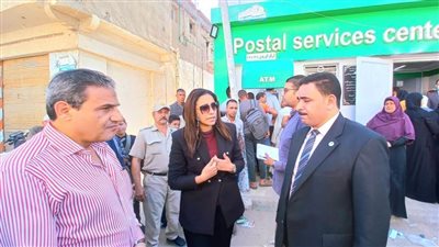 نائب محافظ البحيرة تتفقد سير العمل بعدد من مكاتب البريد بكفر الدوار 