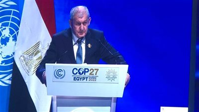 الرئيس العراقي: نؤيد دعوة الرئيس عبدالفتاح السيسي لوقف الحرب في أوكرانيا 