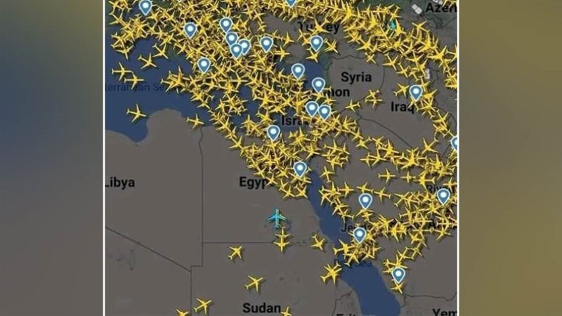 مئات الطائرات تتجه