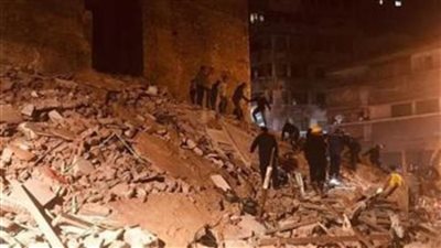 الصحة: إصابة 3 مواطنين في حادث انهيار عقار امبابة