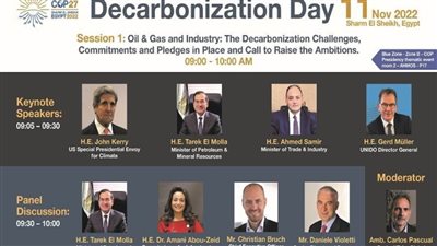 يوم إزالة الكربون في COP27 يدعو إلى اتخاذ إجراءات عاجلة للحد من الانبعاثات