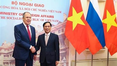 روسيا وفيتنام يؤكدان تماثل مواقفهما في القضايا الدولية والإقليمية