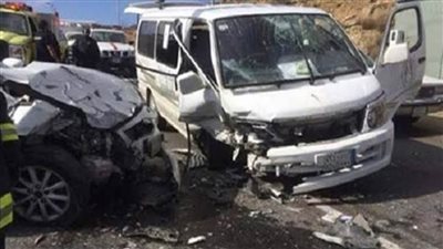 حادث تصادم 3 سيارات بالطريق الزراعي في بنها دون خسائر بشرية 