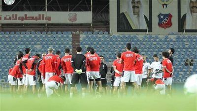 منتخب مصر يخوض تدريبه الأول باستاد الكويت استعدادًا لودية بلجيكا