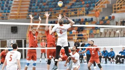 طائرة رجال الأهلي يتفوق علي الترسانة بدوري رجال الكرة الطائرة