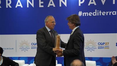 وزير الري يتسلم جائزة هامة ضمن فعاليات مؤتمر المناخ COP27
