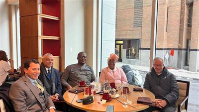 وزير الرياضة يبحث التعاون مع مفوض الاتحاد الإفريقي للصحة والشئون الإنسانية