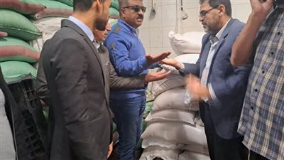 ضبط 50 طن أرز أبيض داخل إحدى الشركات بالبحيرة