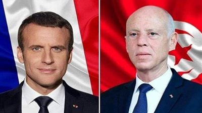 الرئيسان التونسي والفرنسي يؤكدان حرصهما على تعزيز علاقات التعاون