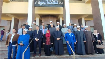 محافظ شمال سيناء يستقبل أعضاء قافلة الأزهر الدعوية