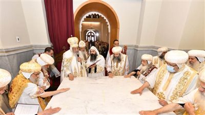 البابا تواضروس يدشن كنيسة الملاك البحري بحدائق القبة