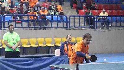 ١٣٠ لاعبًا ولاعبة يشاركون في بطولة الجمهورية لتنس الطاولة للإعاقات الذهنية