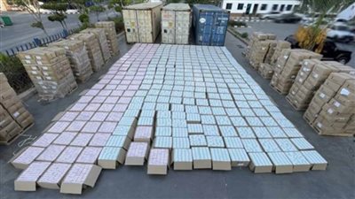 أجهزة الأمن تضبط 18مليون قرص مخدر داخل 3 حاويات بميناء الإسكندرية