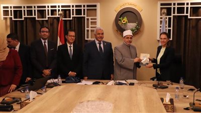 وفد جامعة ميربورج الألمانية يناقش آفاق التعاون مع جامعة الأزهر في مختلف المجالات العلمية