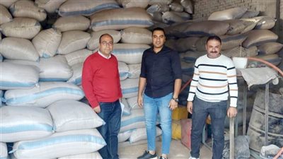 ضبط 252 طن أرز شعير خلال حملة تموينية بالدقهلية 