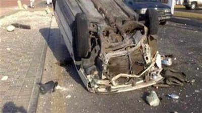 تعافي 3 مصابين من حادث انقلاب سيارة بالطريق الزراعي في طوخ