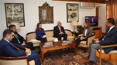 وزيرة الثقافة تستقبل سفير العراق بمصر لبحث سبل التعاون الثقافي المشترك