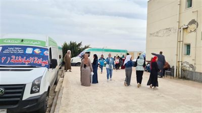 الكشف على ١٧١٠ مواطنين في قافلة طبية بقرية زاوية حمور بالبحيرة