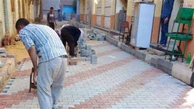 تركيب إنترلوك بالشوارع الجانبية ورفع 80 طن مخلفات وتكثيف الرقابة على المخابز البلدية بسمسطا