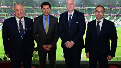 وزير الرياضة يلتقي رئيس الفيفا خلال مباراة تونس وفرنسا بكأس العالم بقطر