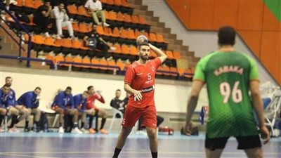 رجال يد الأهلي يفوز على سبورتنج بالدوري