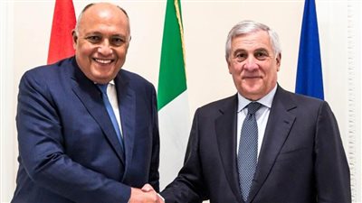 وزير الخاريجة ونظيره الإيطالي يبحثان بروما تعزيز العلاقات بين البلدين