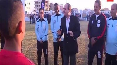 الرئيس السيسي يتفقد نادي قرية شربين بمحافظة الدقهلية