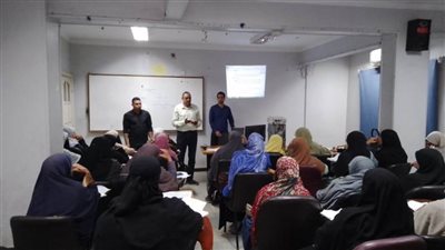 برنامج التأهيل الرقمي لموظفى الوحدات القروية بقرى حياة كريمة ببنى سويف